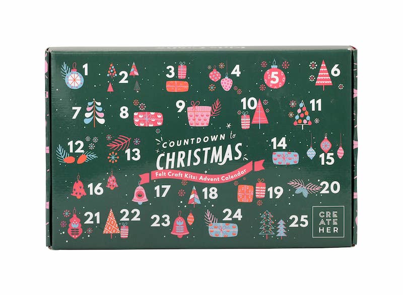 Felt Animal Craft Advent Calendar