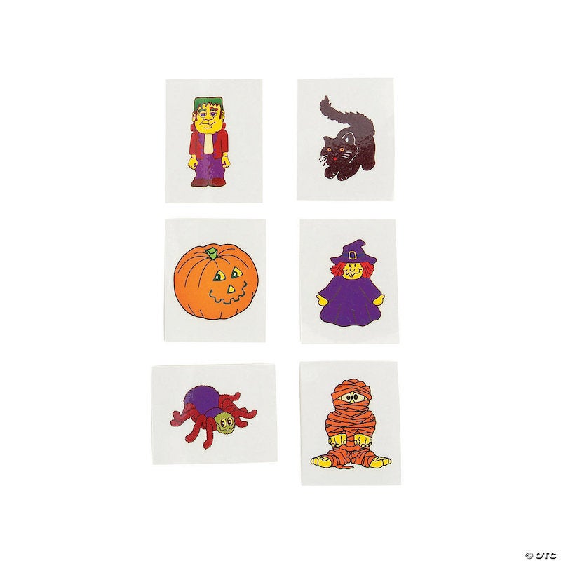 Glow in the Dark Halloween Tattoos