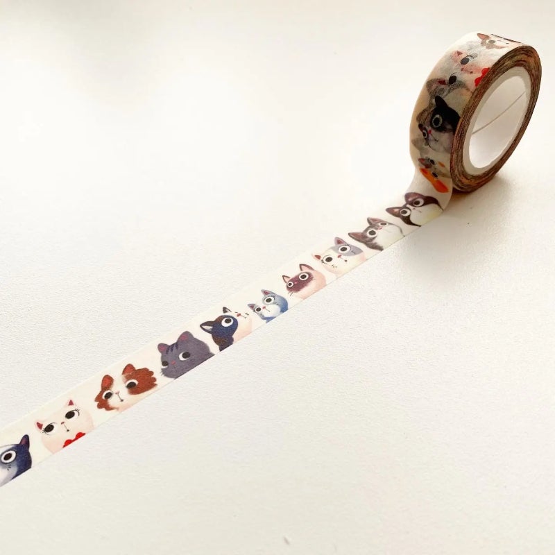 Cat Faces Washi Tape