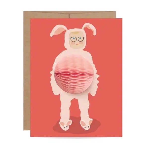 Bunny Suit Pop-up Card