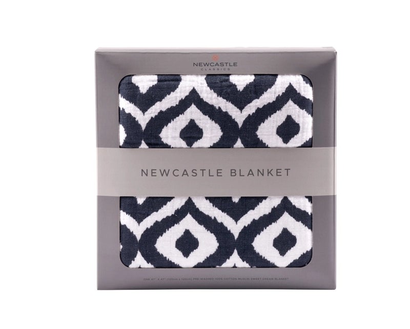 Moroccan Blue Baby Blanket
