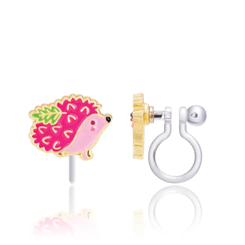 Hedgehog Clip-on Earrings