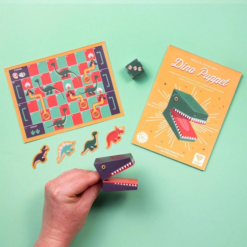 Create Your Own Dinosaur Finger Puppets & Game