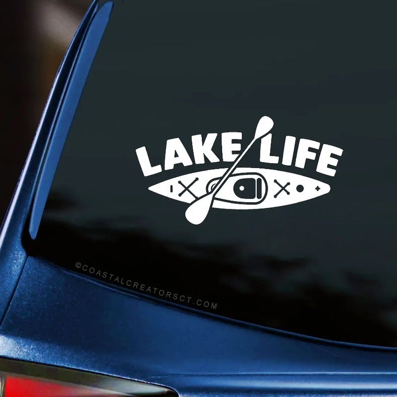 Lake Life Kayak Decal