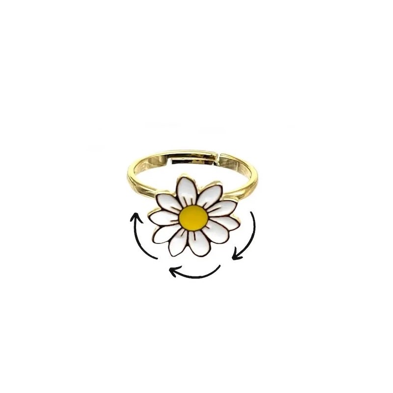 Daisy Fidget Spinner Ring