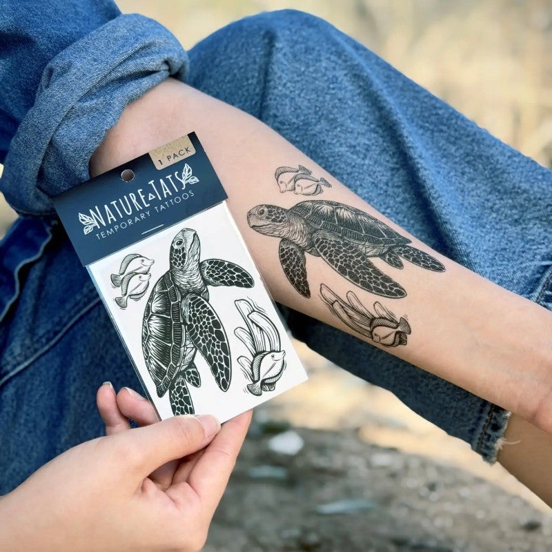 Sea Turtle Temporary Tattoo