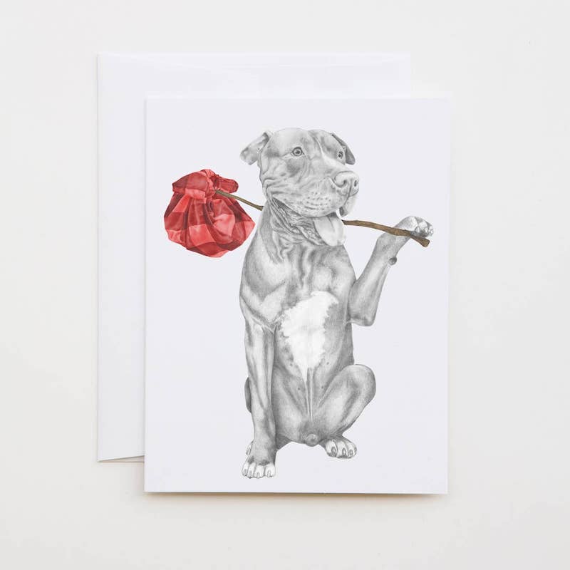 Pit Bull Terrier Note Card