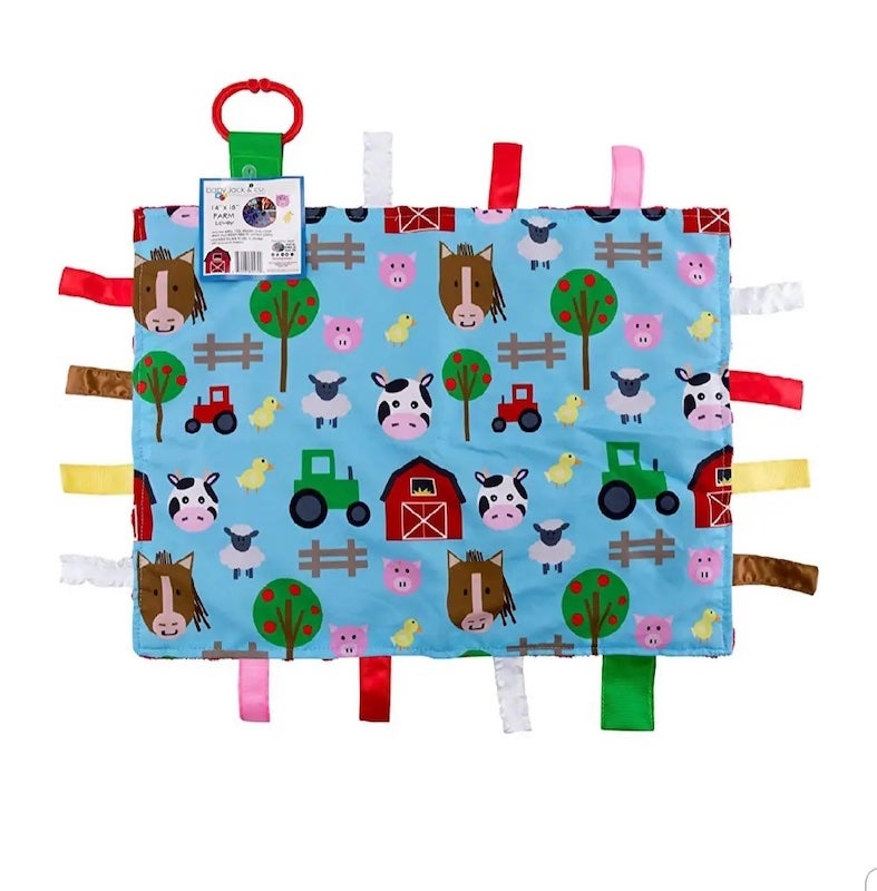 Farm Animals Taggy Comfort Blanket