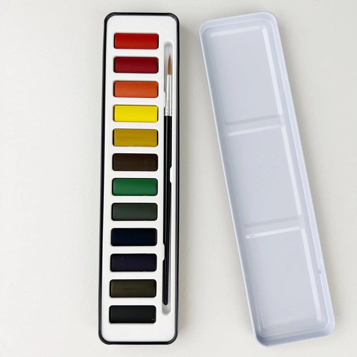 Watercolor Paints Tin