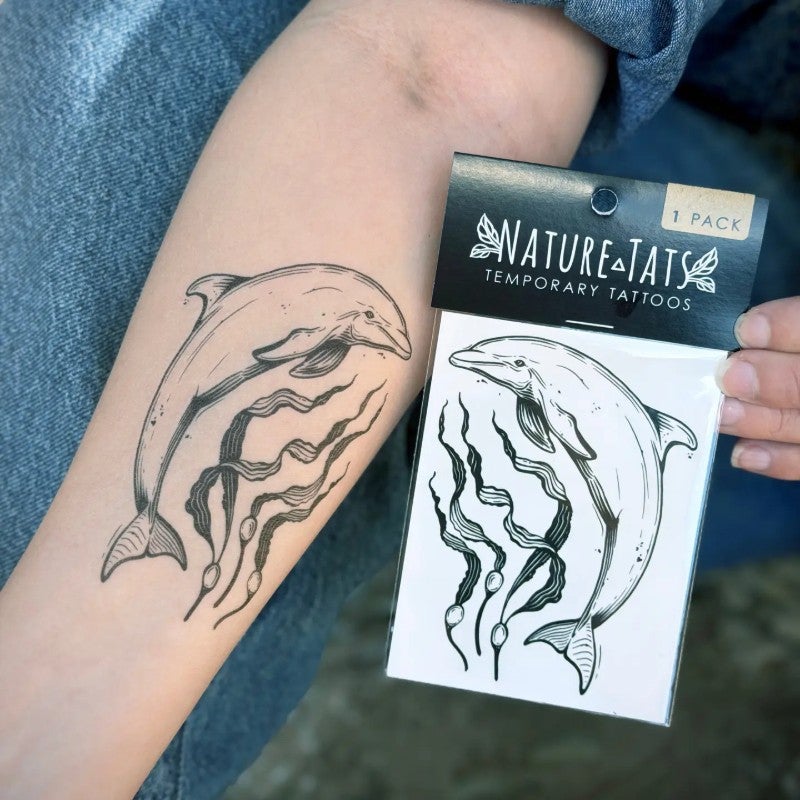 Dolphin Temporary Tattoo