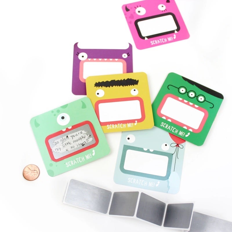 Scratch-off Monster Valentine Card Kit