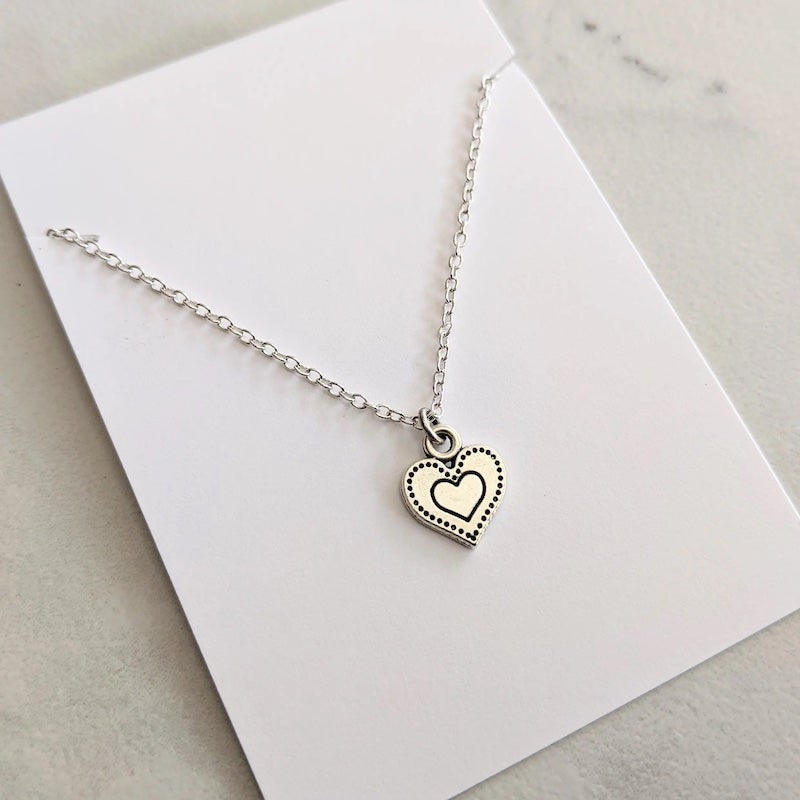 Silver Plated Heart Necklace