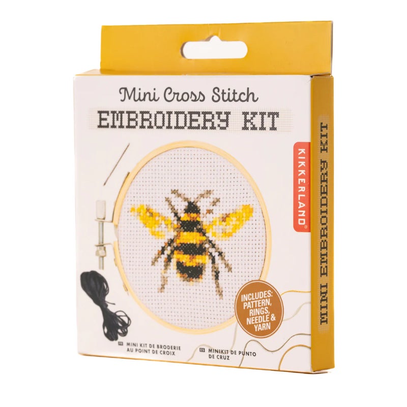 Mini Cross Stitch Kit Bee