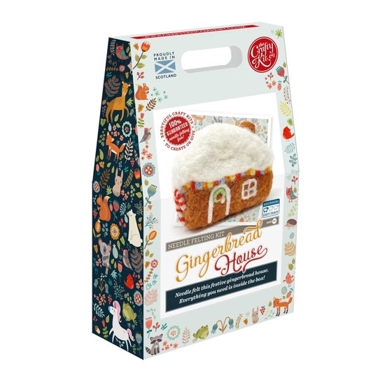 Gingerbread House Needle Felting Kit